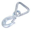 forged steel grab eye hook with triangle delta ring